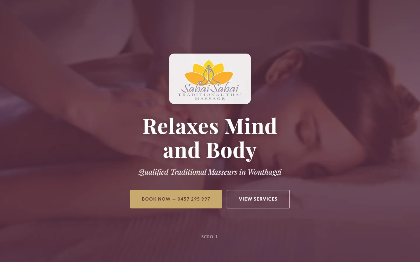 Sabai Sabai website screenshot
